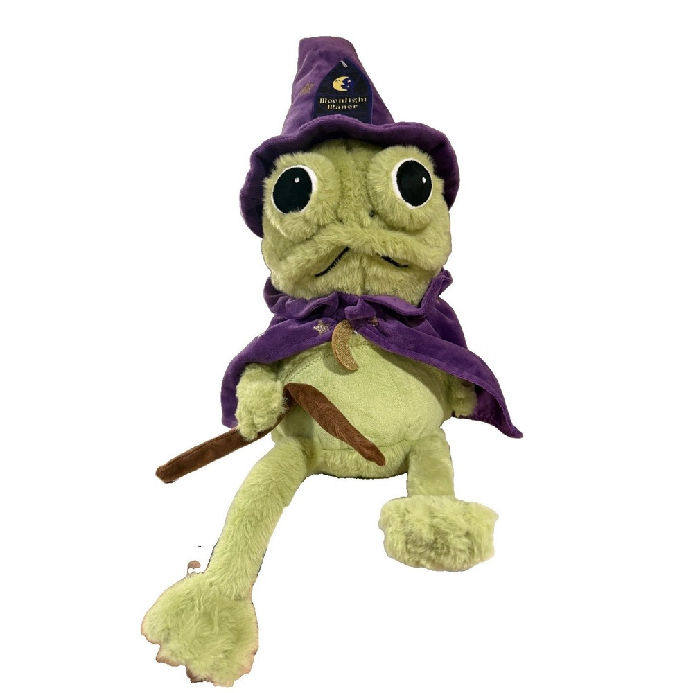 Moonlight Manor Halloween TikTokViral Wizard Frog Weighted Plush New